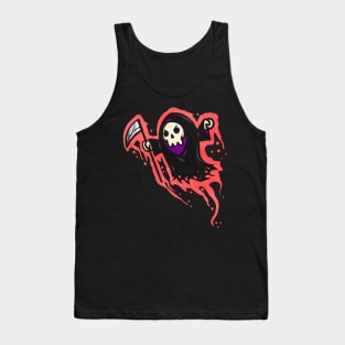 Cute Chibi Kawaii Reaper Flying Halloween Tank Top